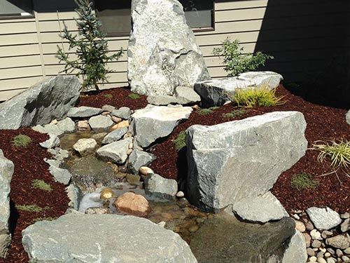 Outdoor Waterfall Design — Waterfall Installation in Shelton, WA