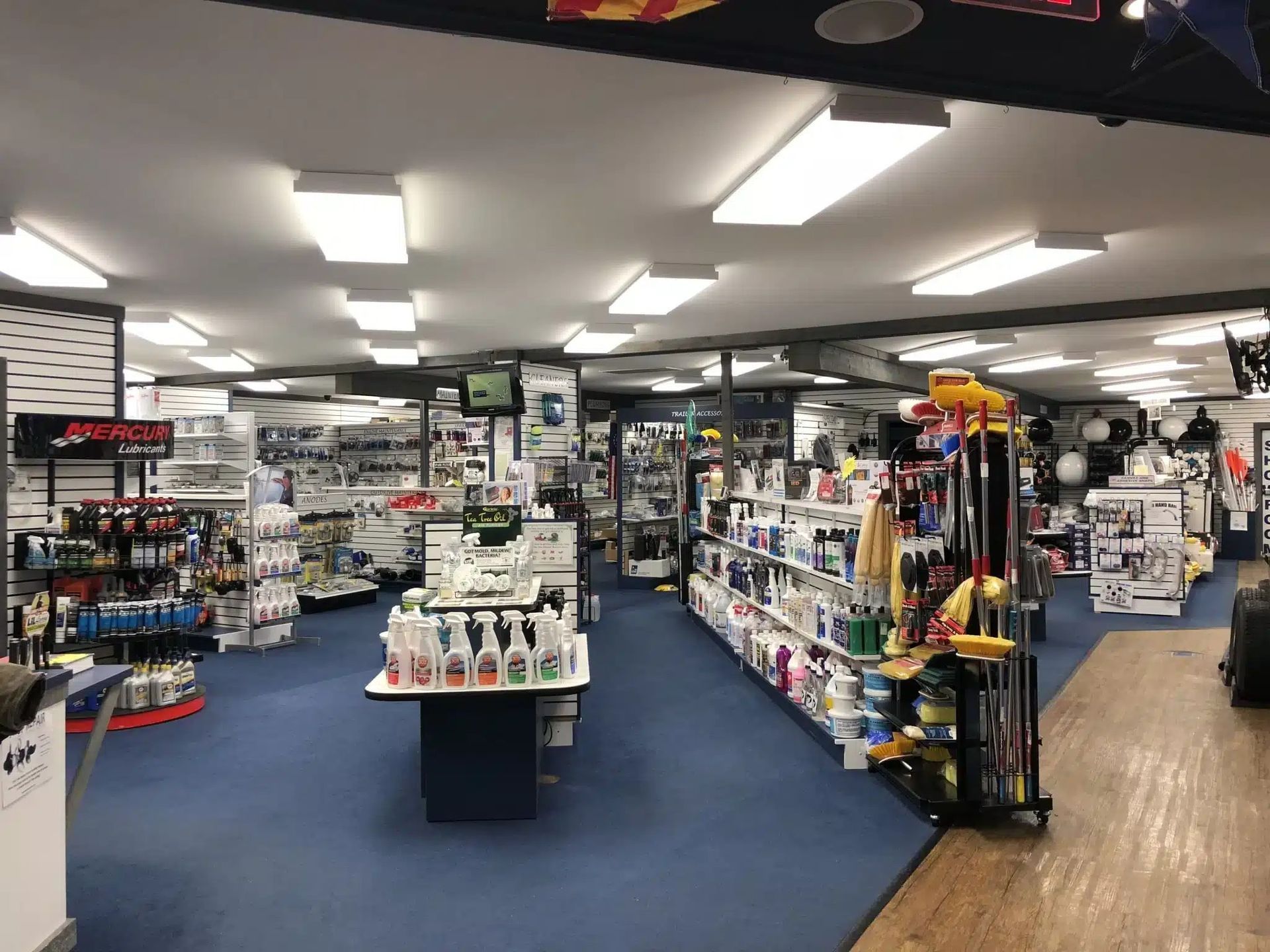 A large store with a lot of products on display