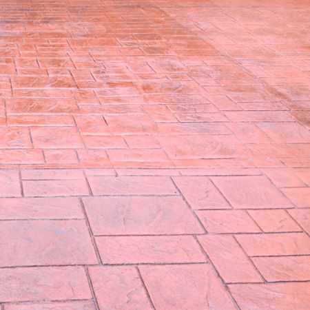 Brick Red Printed Concrete Driveways | Bristol Driveways