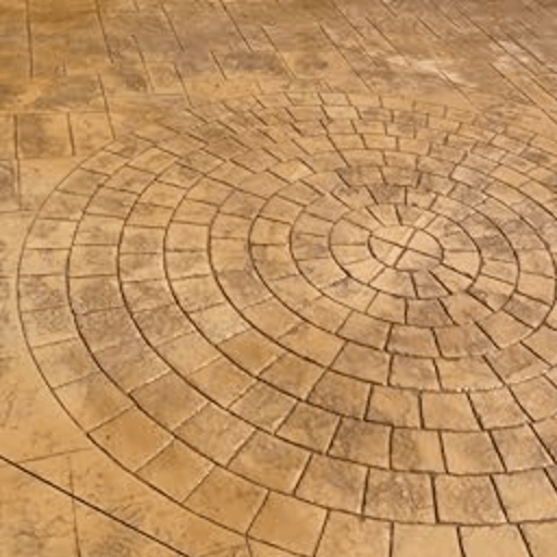Buff / Golden Brown Concrete Pattern Imprinted Driveway | Bristol Driveways