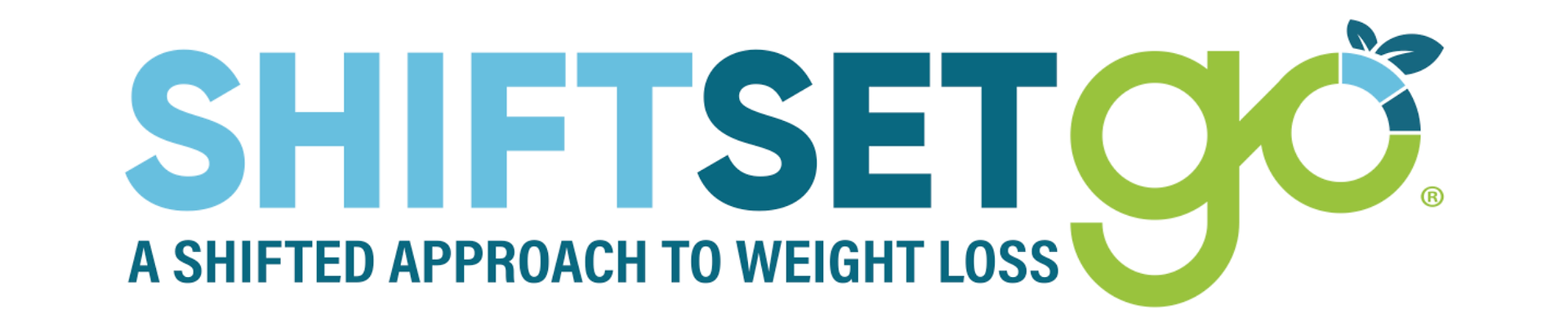 A logo for shiftset go a shifted approach to weight loss