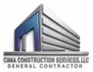 A logo for cima construction services llc is shown