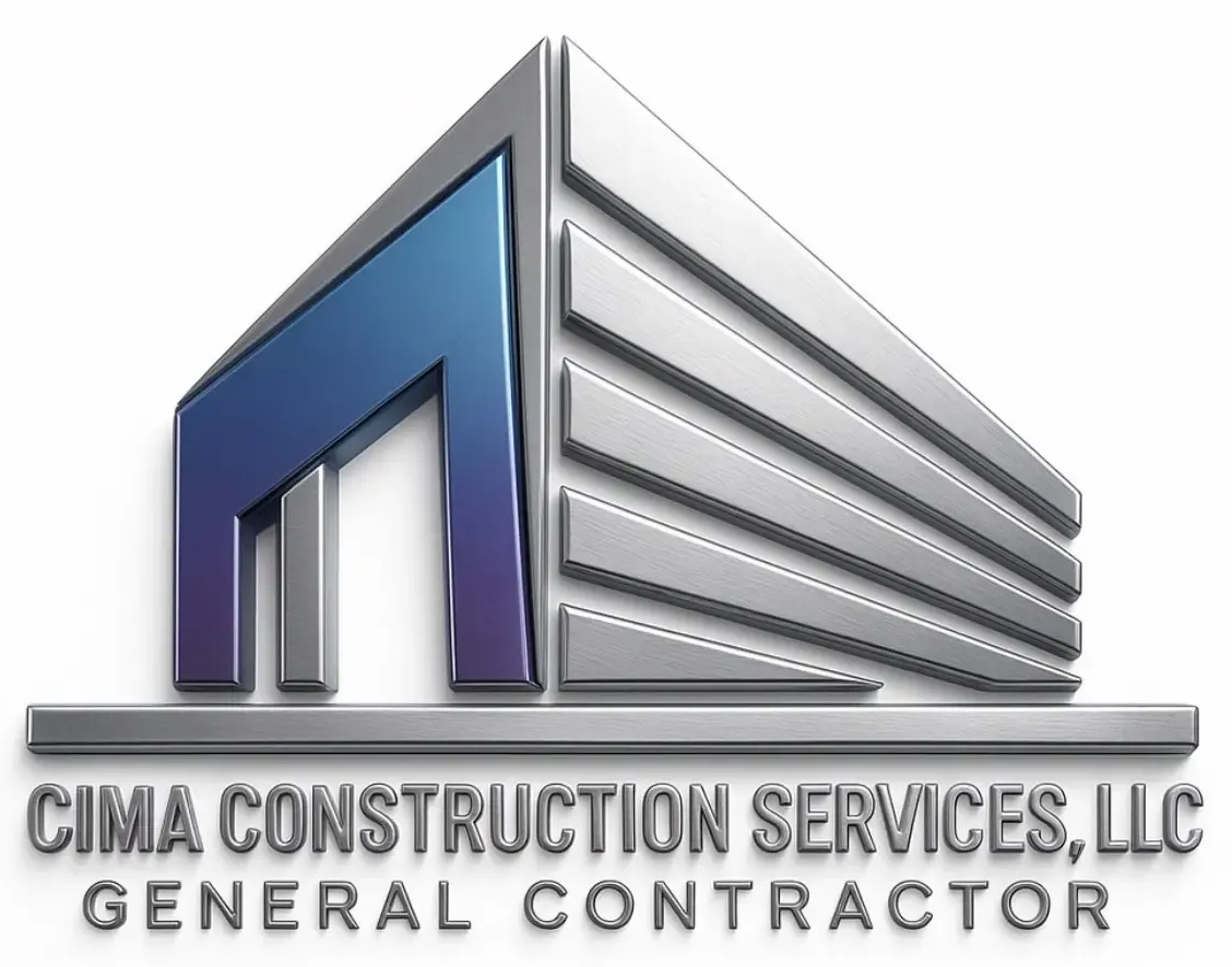 A logo for cima construction services llc is shown