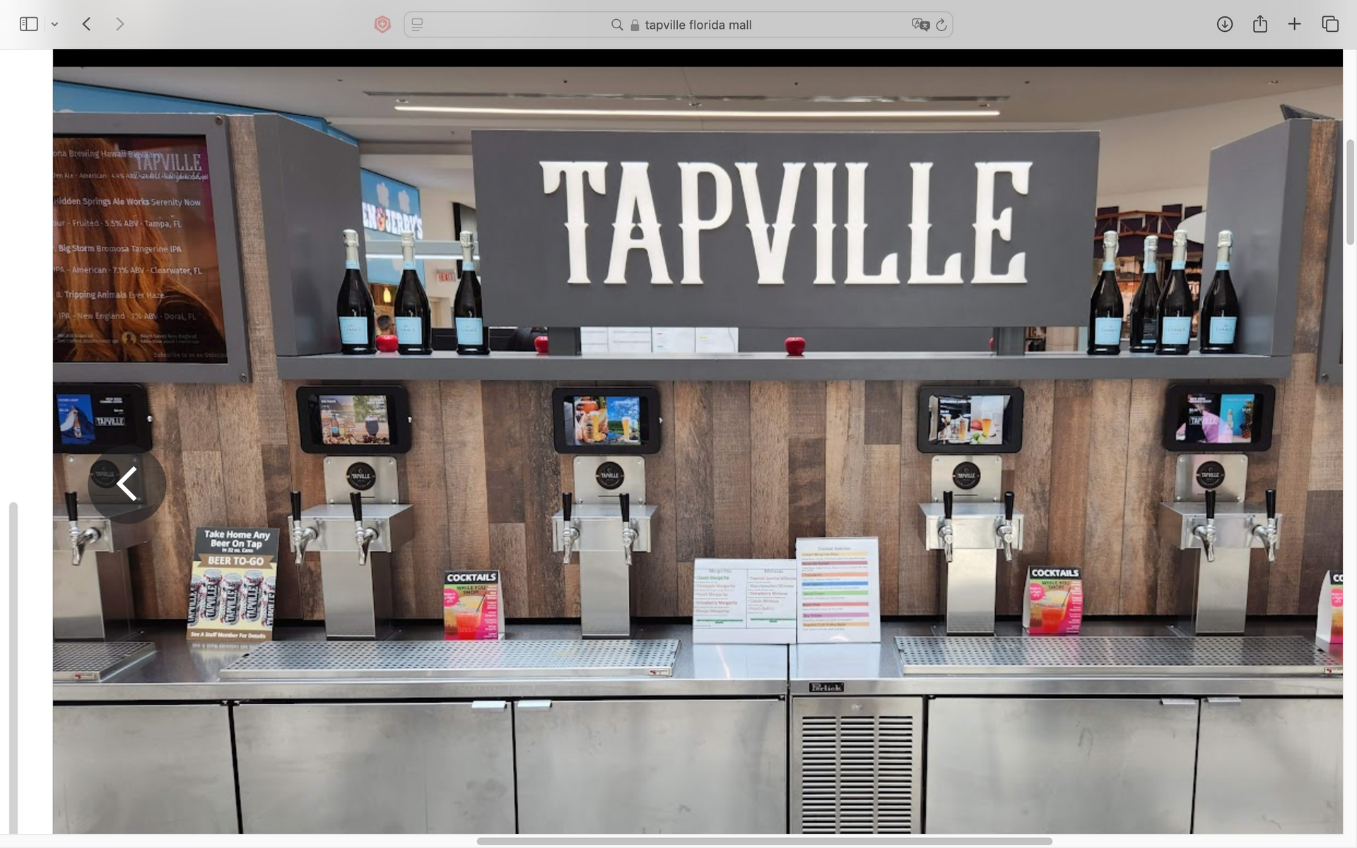 Tapville is a restaurant with a lot of beer taps
