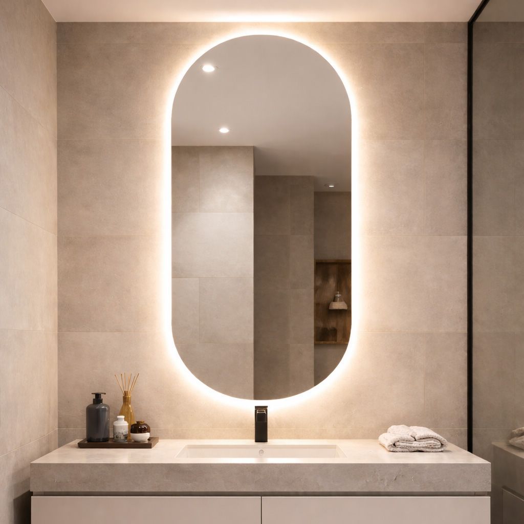 מראה אובלית מעוצבת