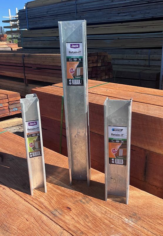 Three Metal Poles Are Sitting on Top of a Wooden Table — B & B Timbers Ballina In West Ballina, NSW