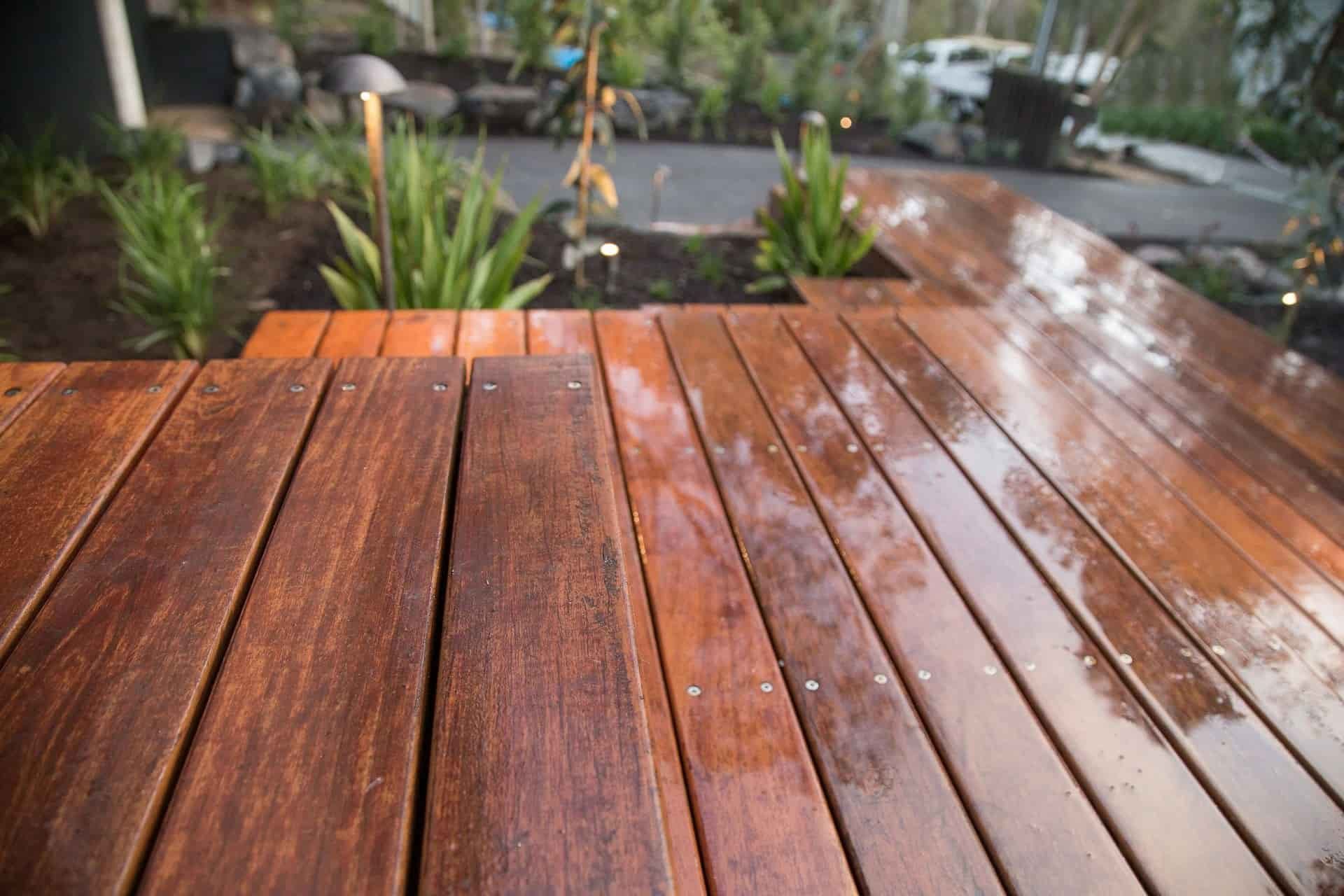 A Close Up of a Wooden Deck With Plants in the Background — B & B Timbers Ballina In West Ballina, NSW