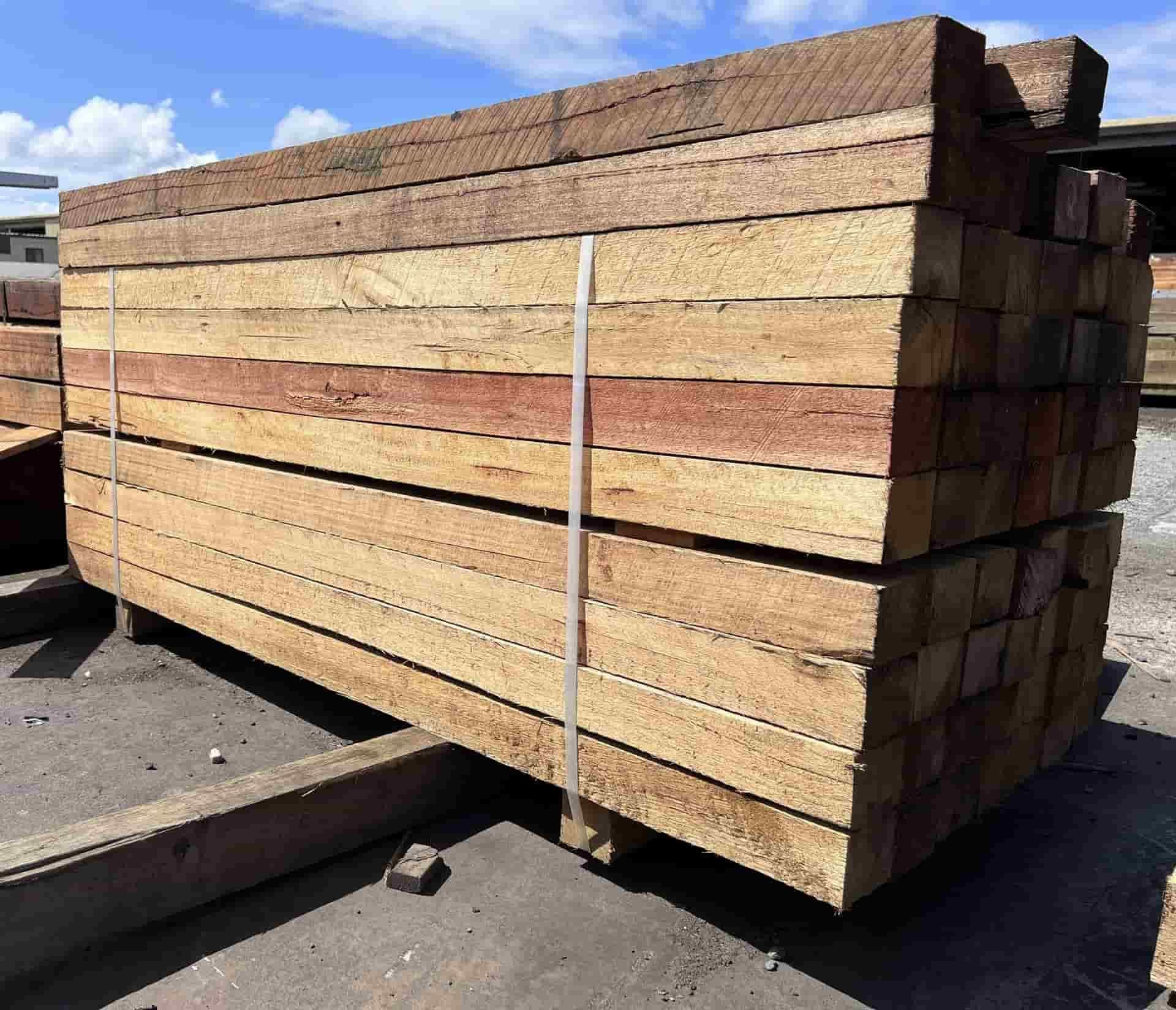 A Pile of Wooden Blocks Stacked on Top of Each Other — B & B Timbers Ballina In West Ballina, NSW