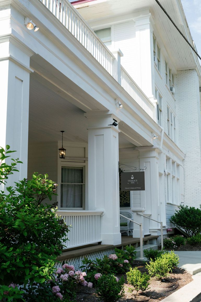 exterior of hotel entrance