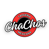 A logo for a mexican restaurant called Chachostacos in Saskatoon