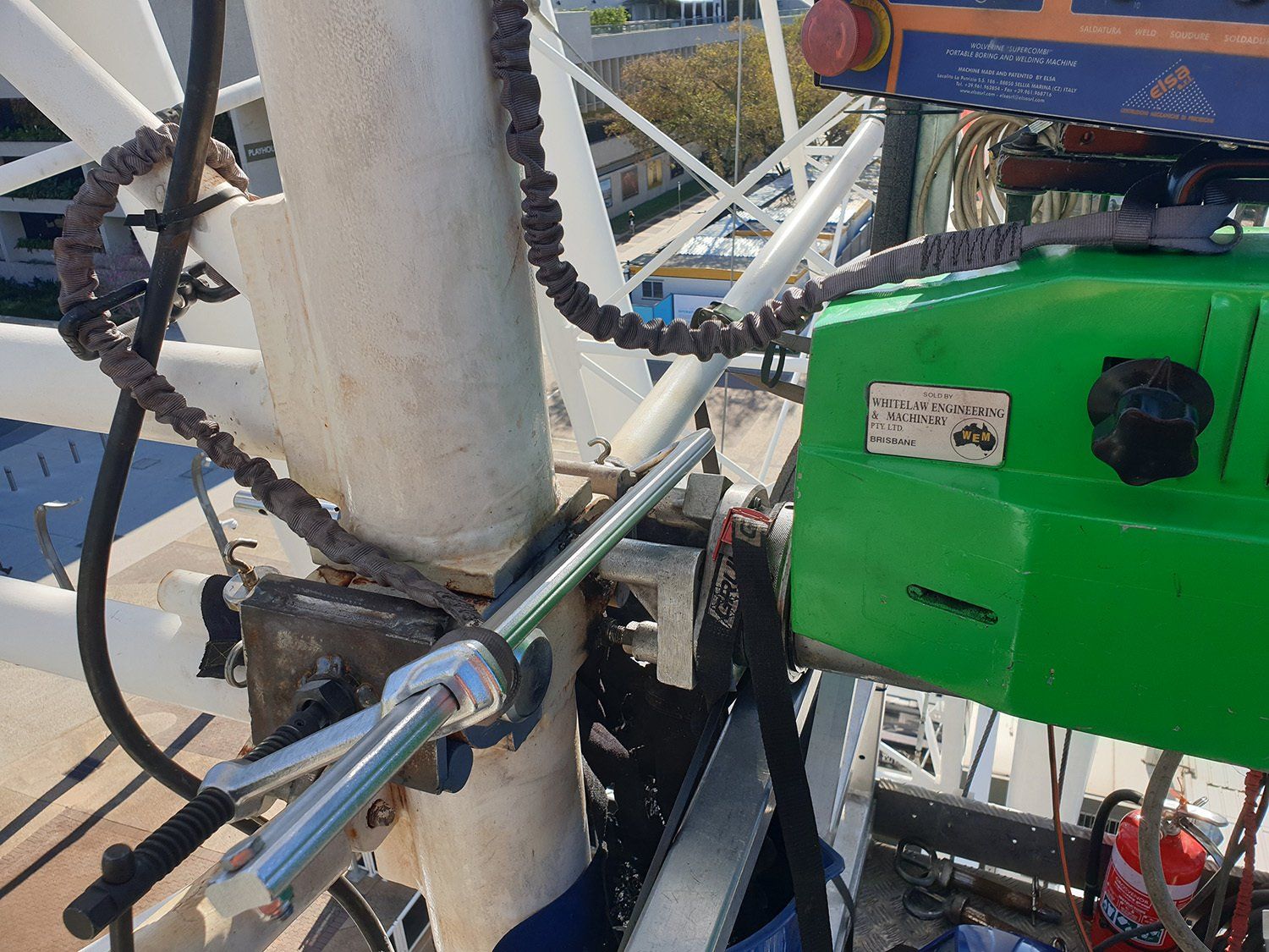 Ferris Wheel Repair Close Up — Gold Coast, Qld — PCS Engineering Pty Ltd