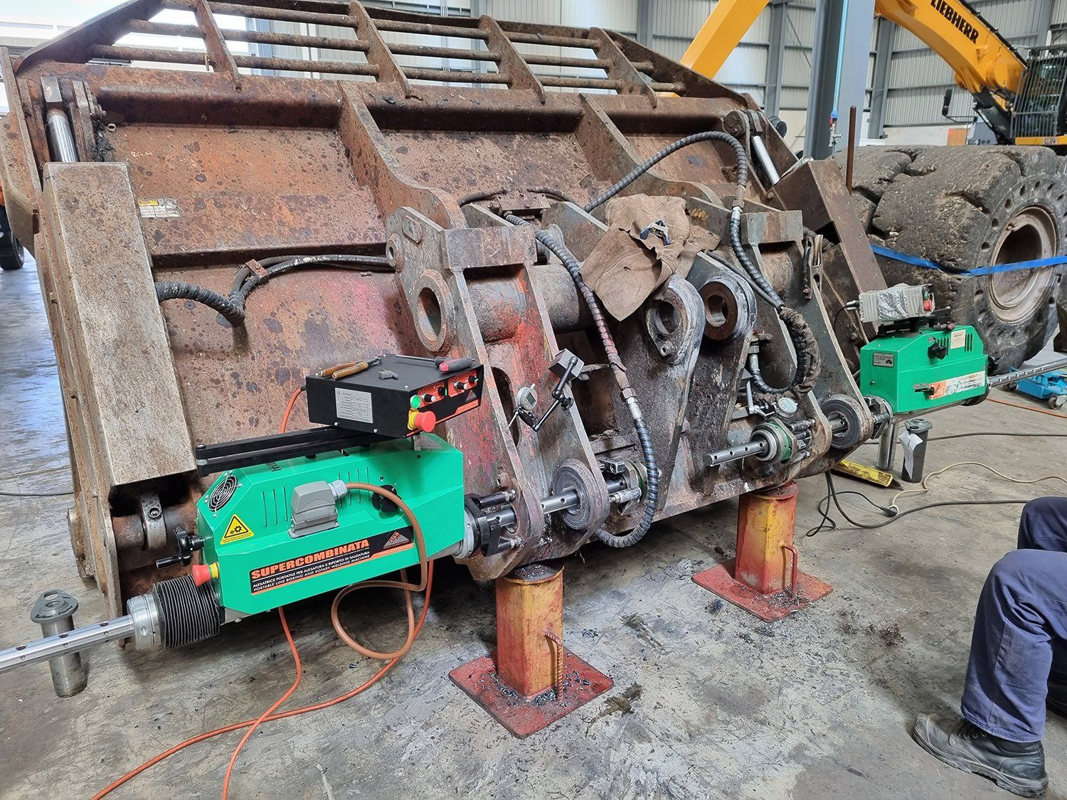 Heavy Equipment Bucket Repair — Gold Coast, Qld — PCS Engineering Pty Ltd