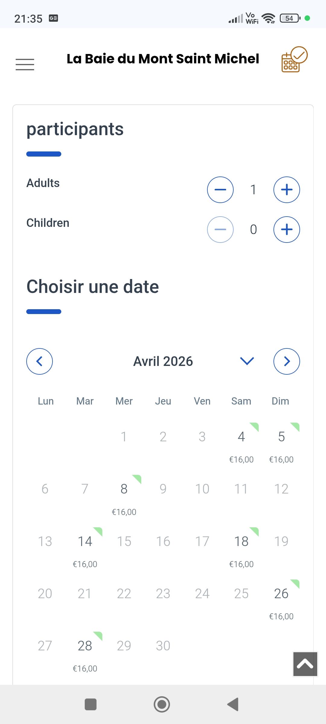 Reservation traversee de la baie du Mont Saint Michel