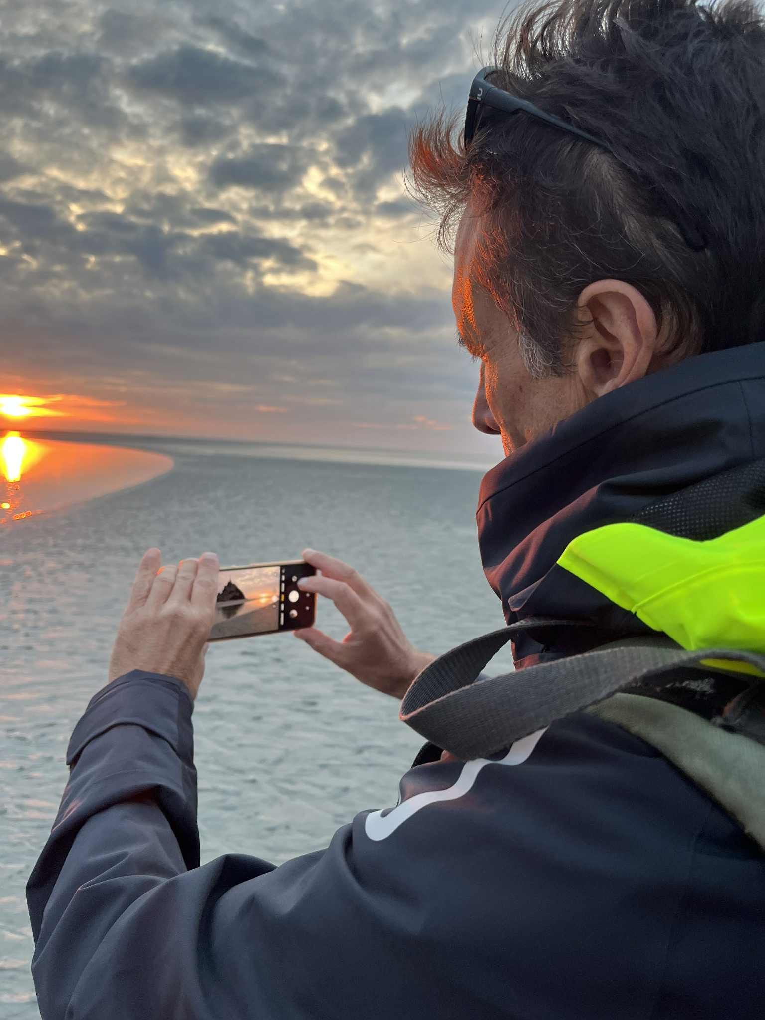 Coucher de soleil Mont Saint Michel
