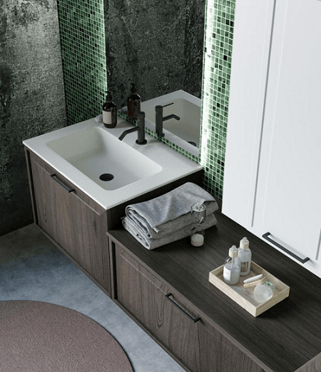 Mobile per il bagno in legno