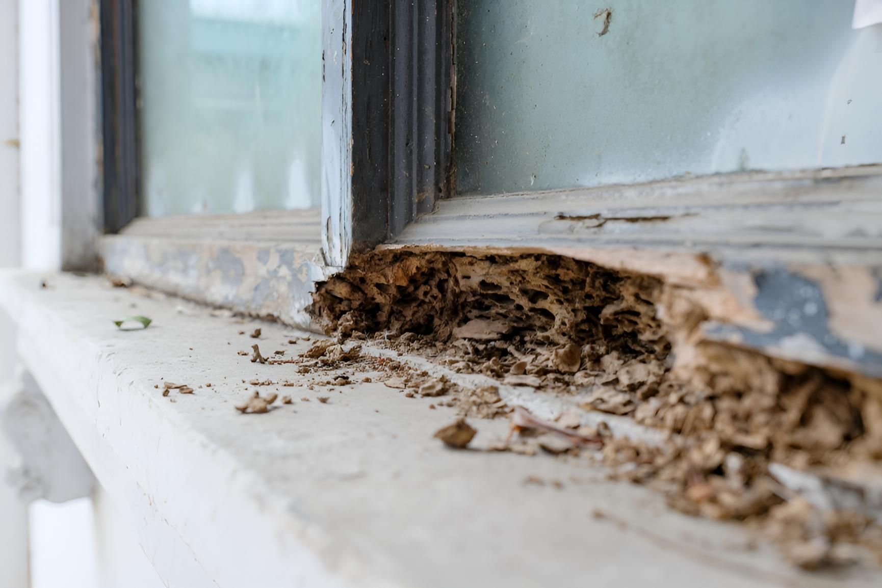 Industrial Commercial House Eaten by Termites — Keiran Mortimer Pest Control in Highfields, QLD