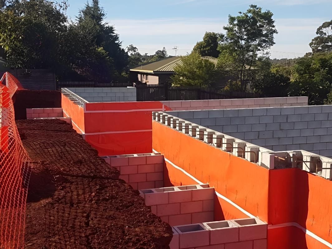 Termite Barrier Being Built on Under construction House — Keiran Mortimer Pest Control in Wilsonton, QLD