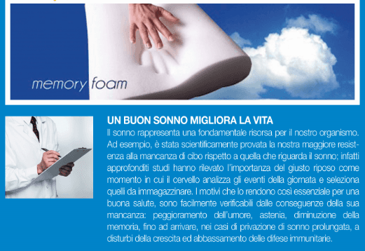materasso in memory foam