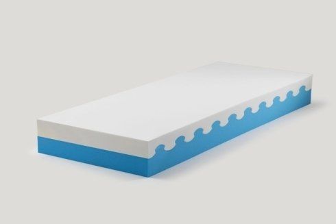 materasso in schiuma bicolor