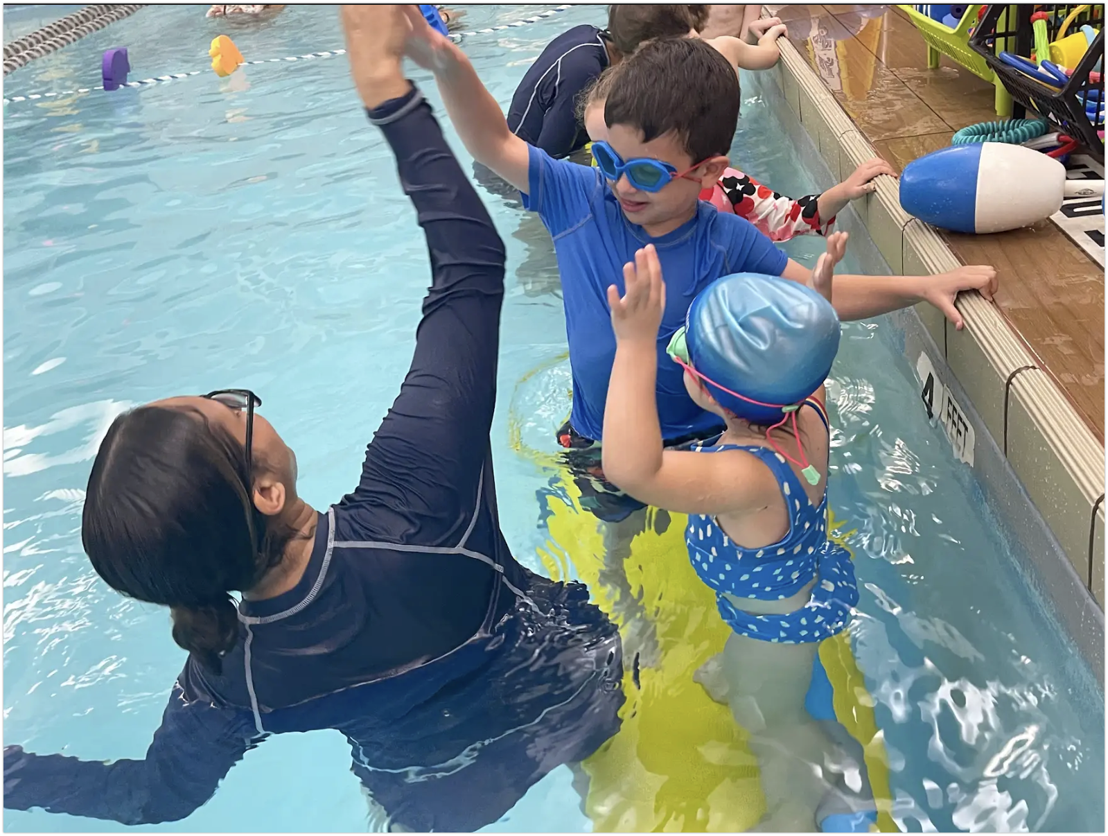 The Everydays Summer Program offers one-week sessions (Monday - Friday) with 30-minute classes for various learn-to-swim levels, including SwimTots, SwimKids, SwimKid Adolescent, SwimJimmers, and SwimStars.