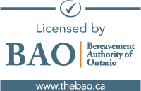 Licensed by the Bereavement Authority of Ontario