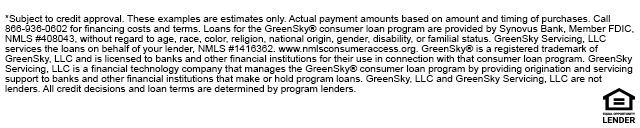 competetive financing available