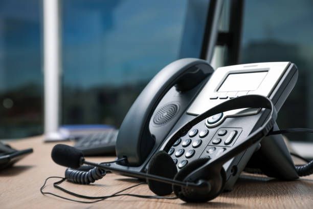 Contact center solutions provided by Provision Networks in Phoenix, AZ, featuring a stationary phone