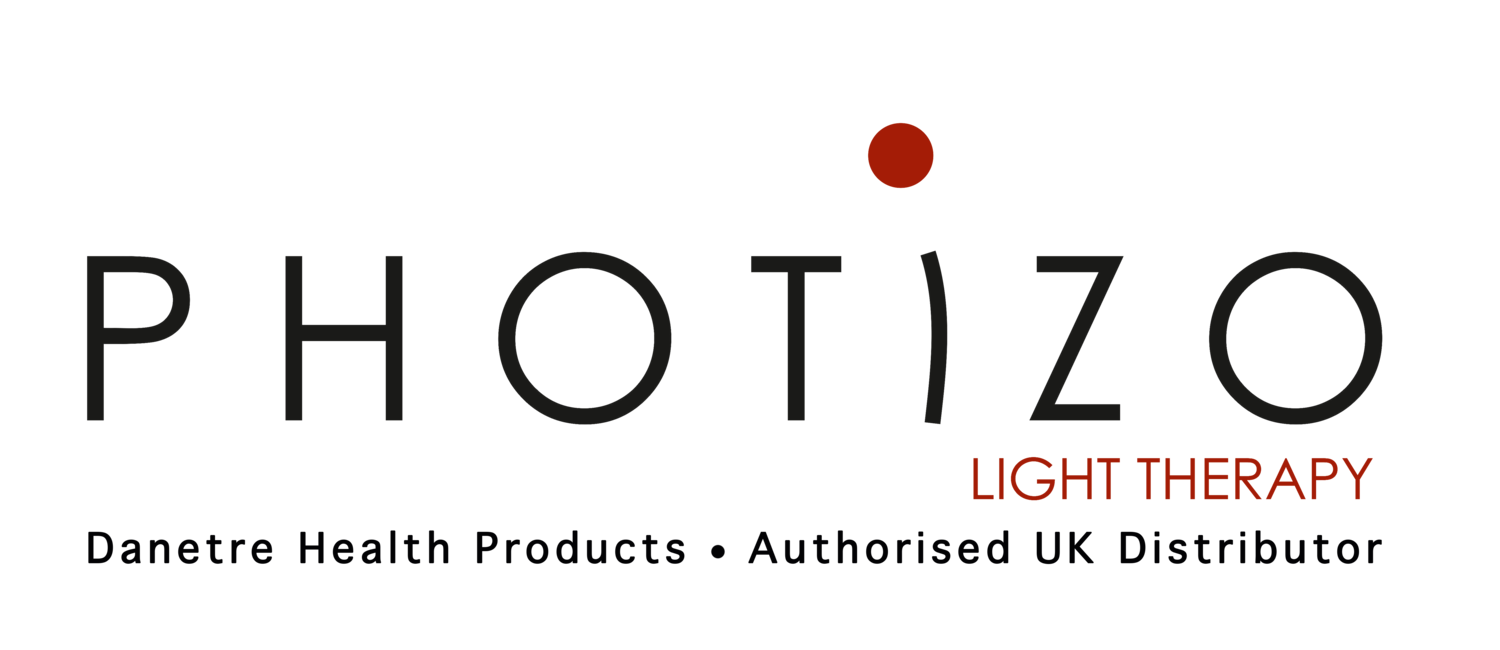 Een logo voor een bedrijf genaamd photozo lichttherapie