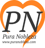 Een logo voor pura nobleza met een hart in het midden