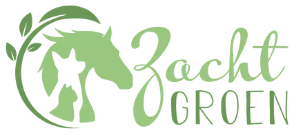 Het logo voor zacht groen toont een paardenhoofd met bladeren eromheen.