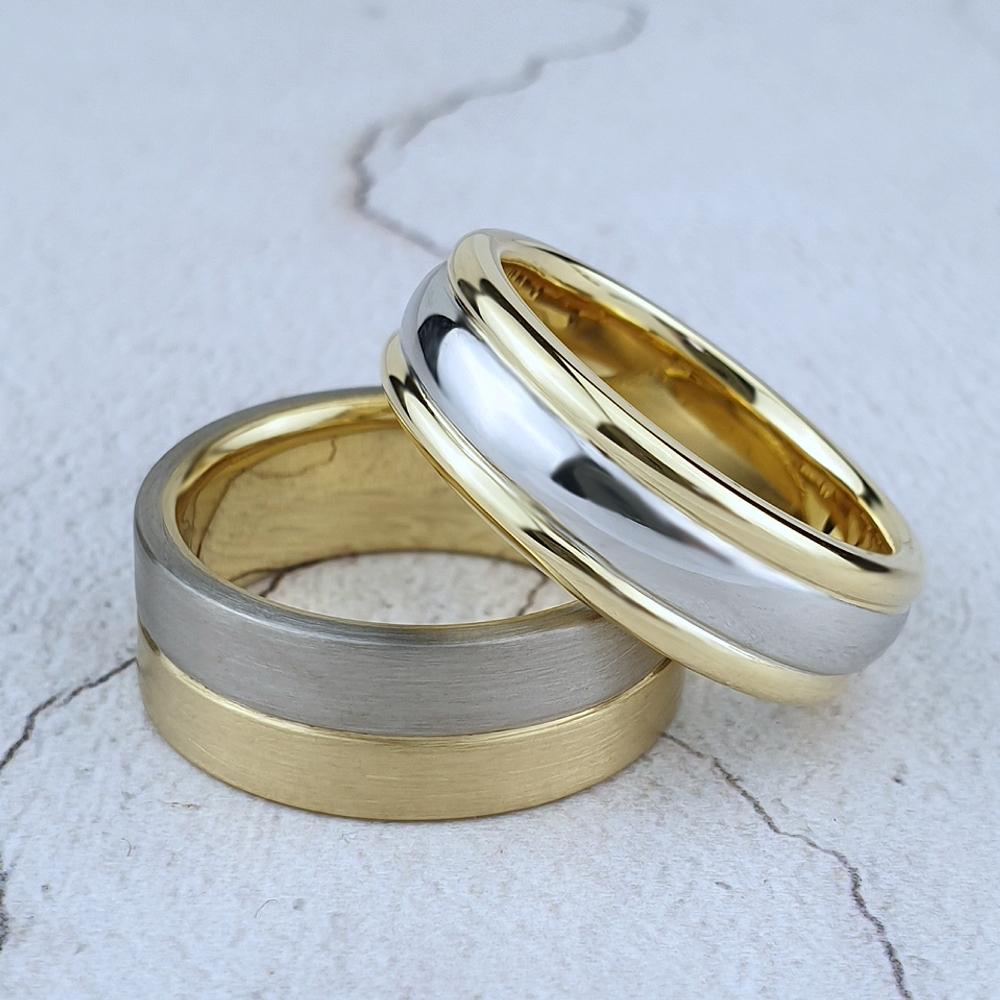 Banded wedding rings