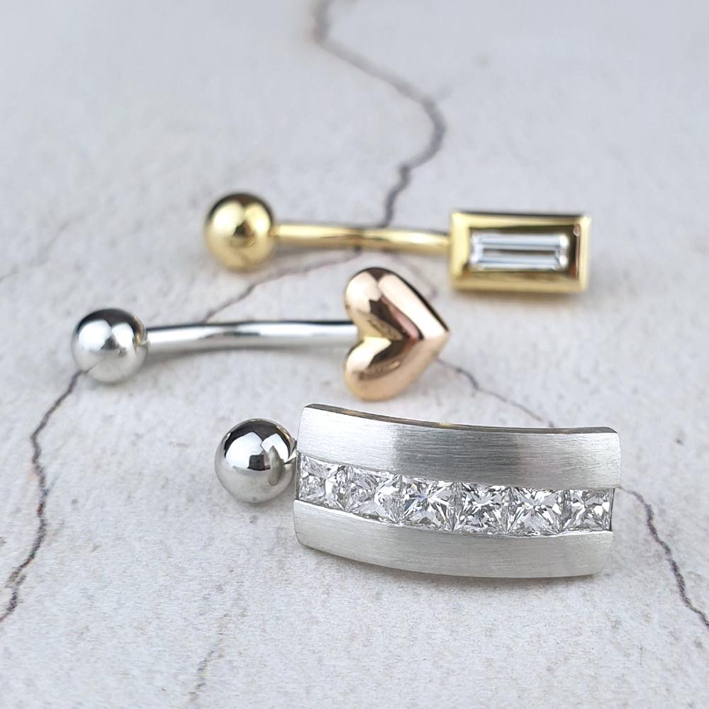 Bespoke navel jewellery