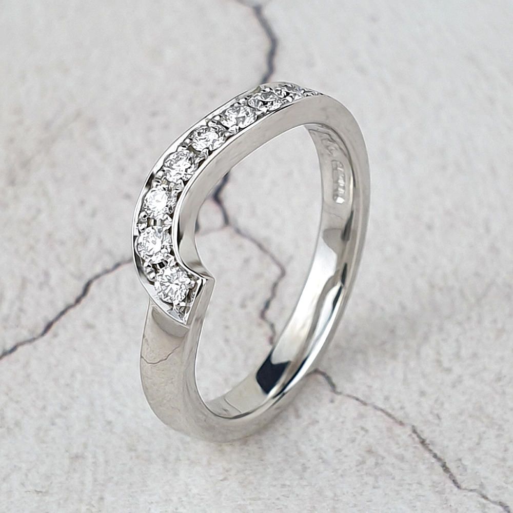 Bespoke shaped wedding ring
