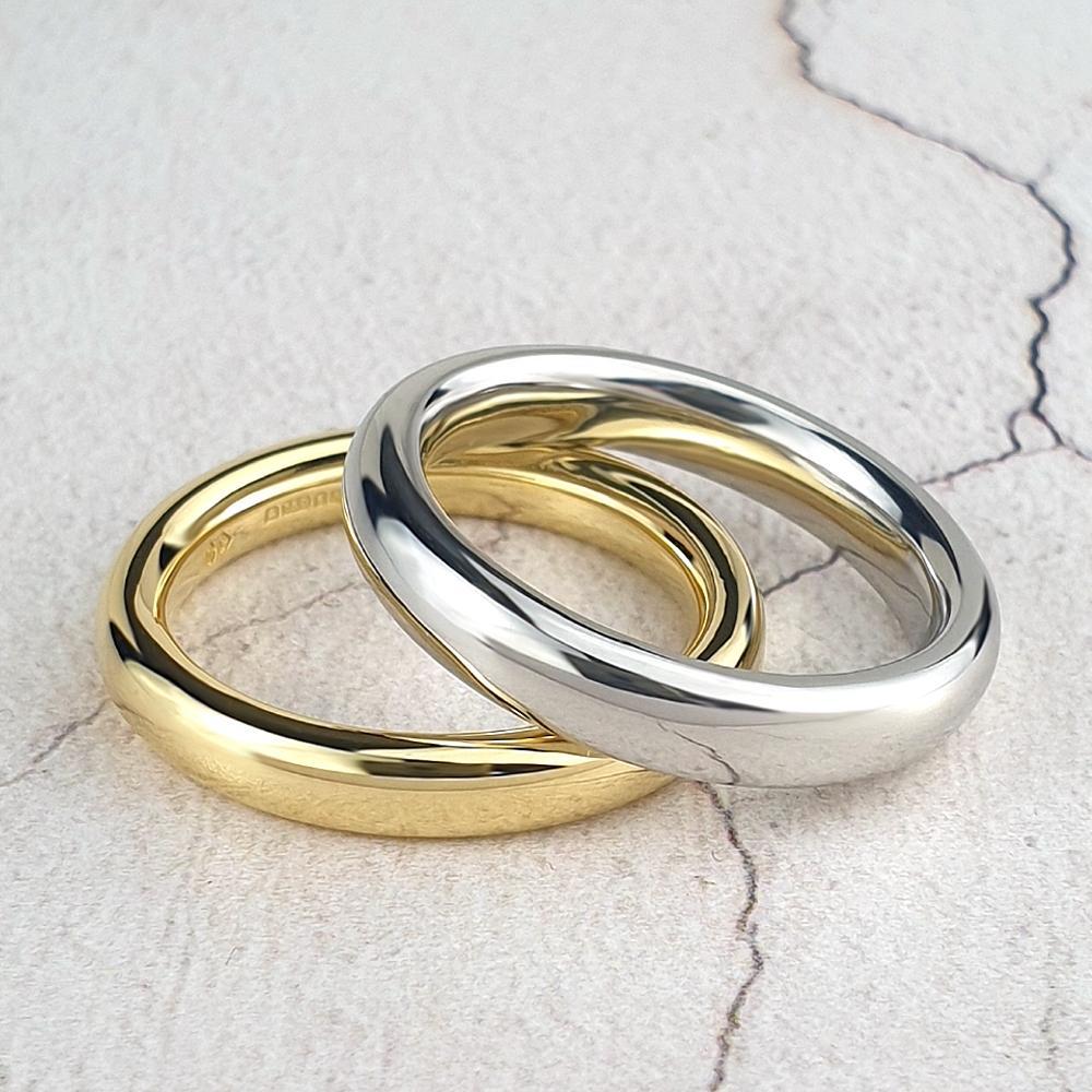Bespoke Wedding Rings in platinum and gold
