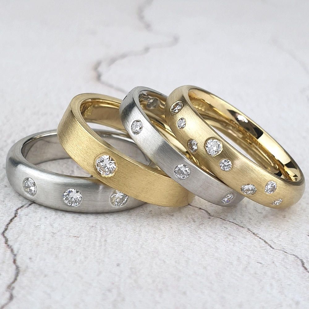 Custom made wedding rings
