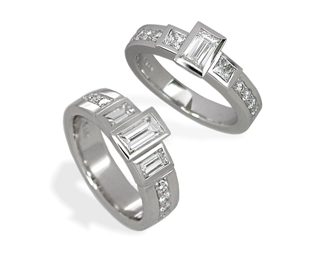 Bespoke diamond engagement rings