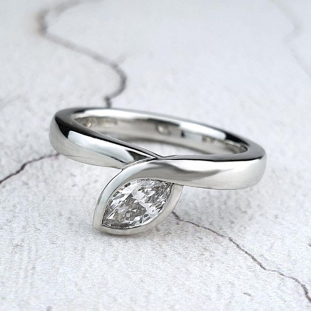 Estate Tiffany & Co. Infinity Diamond Ring Platinum Promise Wedding  Graduation | Antique & Estate Jewelry | Jewelry Finds