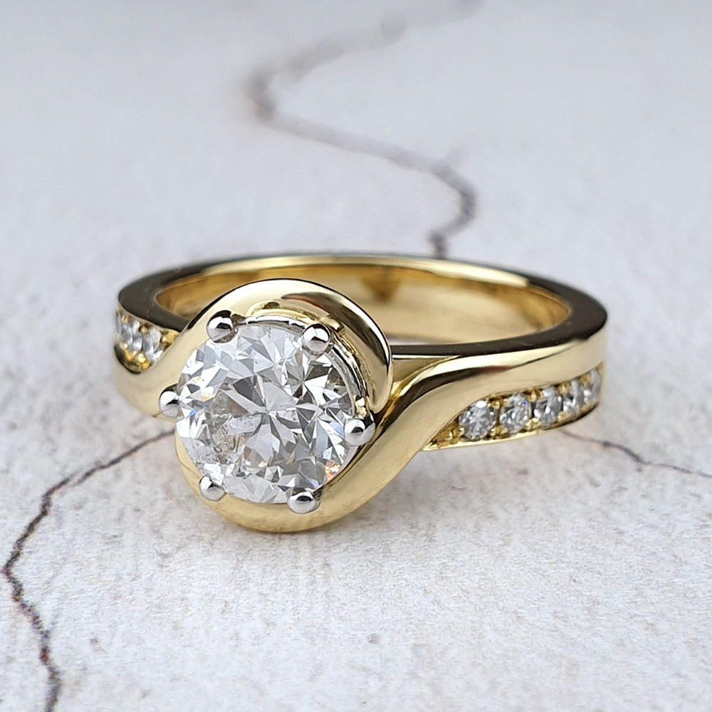 inherited diamond used in a new engagement ring