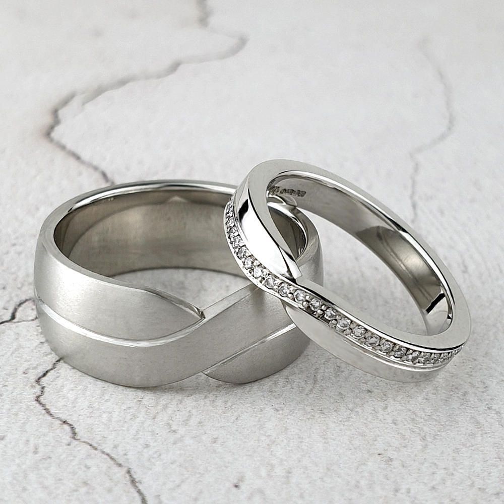 Matching wedding rings for bride and groom  Crawley