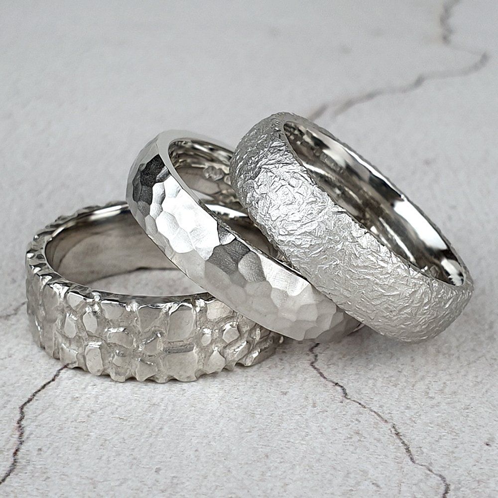 Grooved wedding rings wedding rings