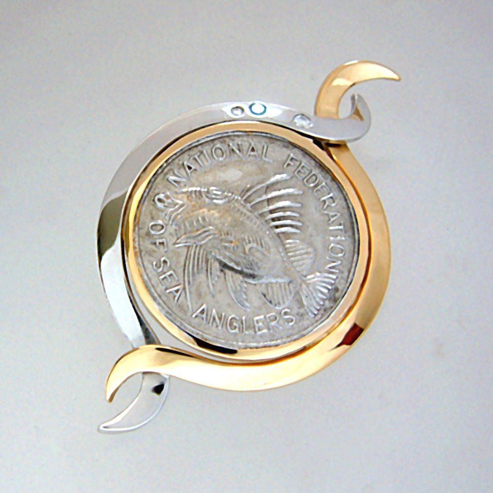 bespoke pendant set with a medal