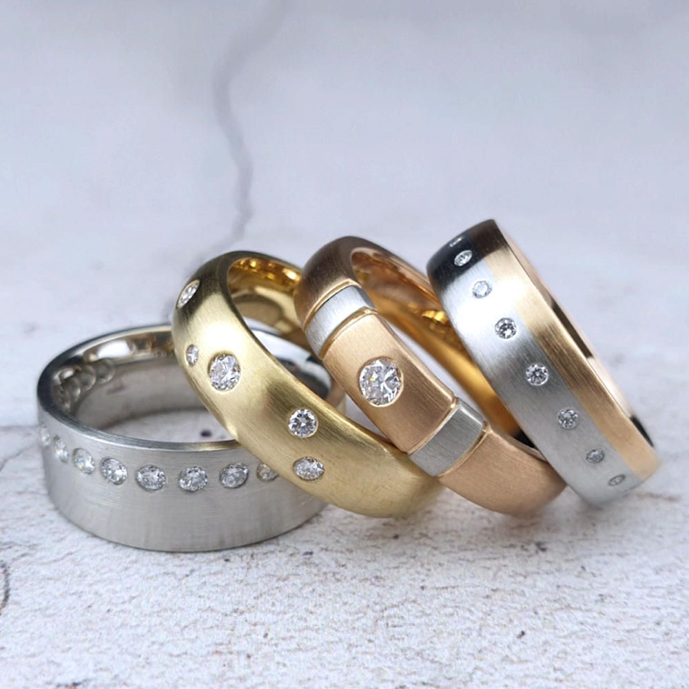 Diamond wedding rings