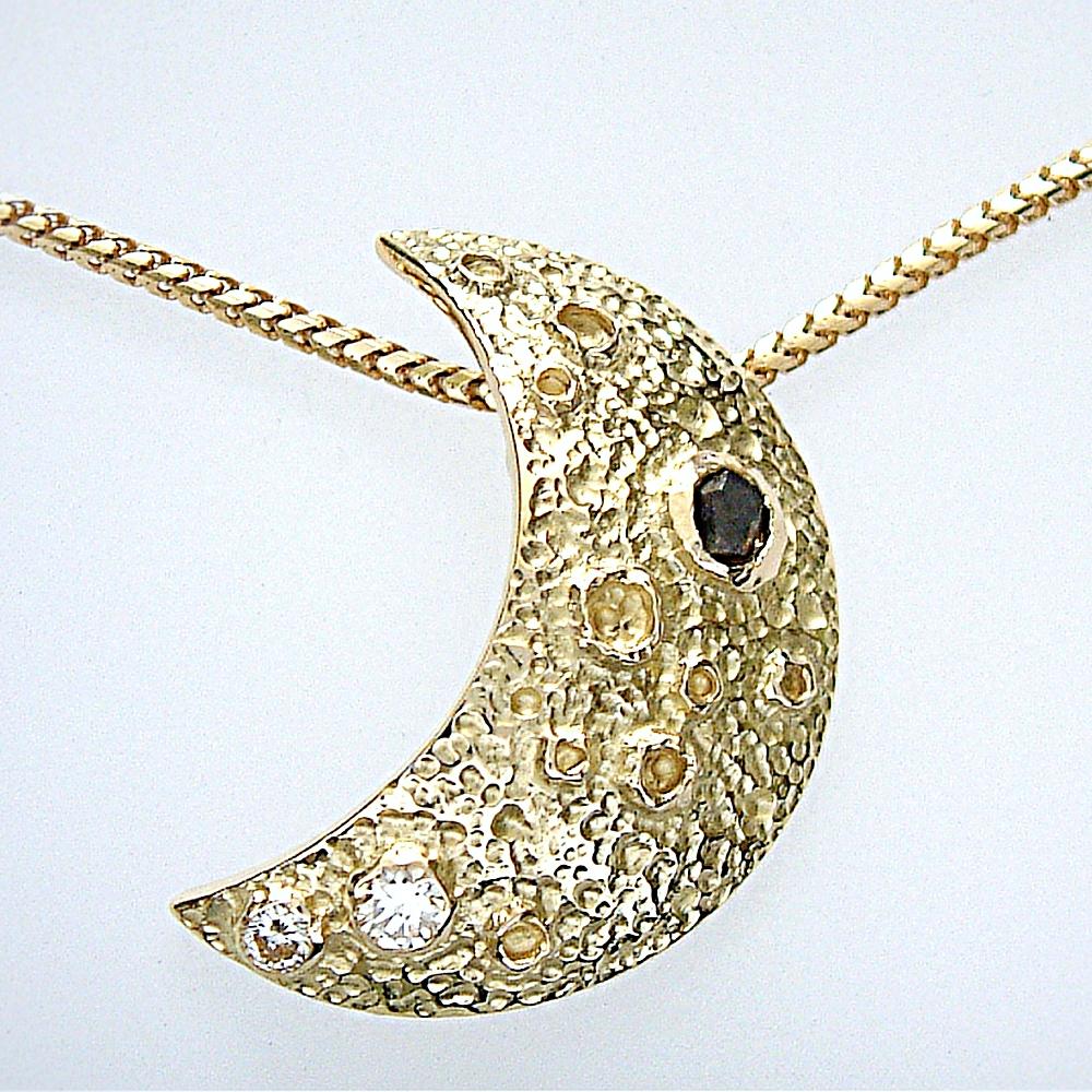 Crescent moon pendant