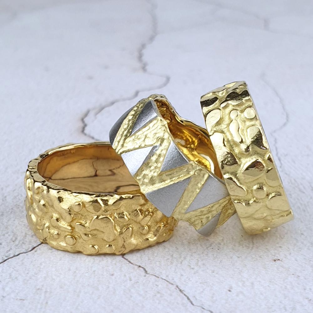 Organic wedding rings