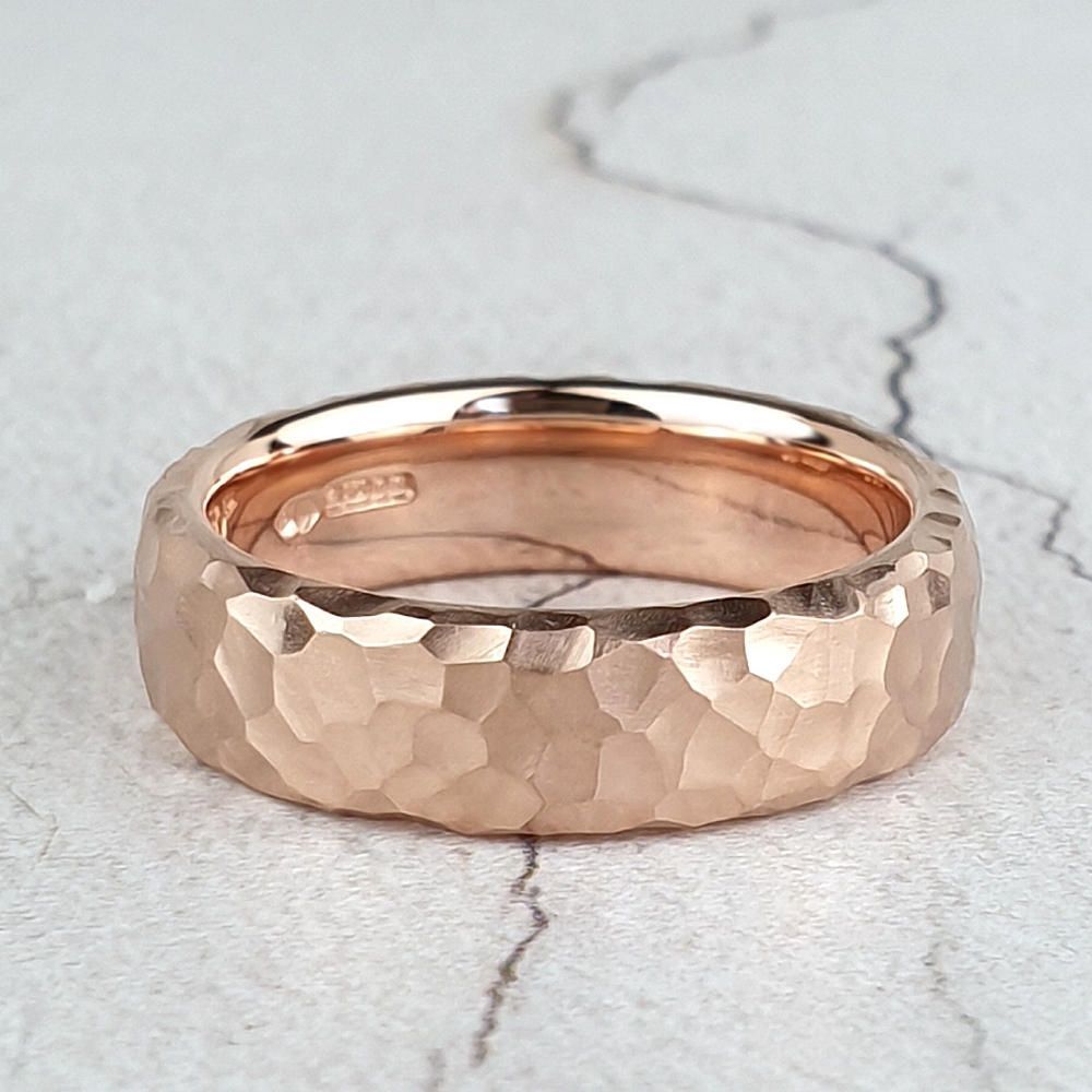 Bespoke plain wedding rings in platinum and gold