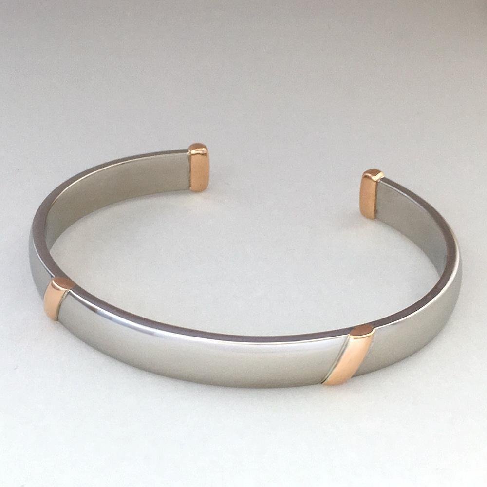 Man's platinum torc bangle