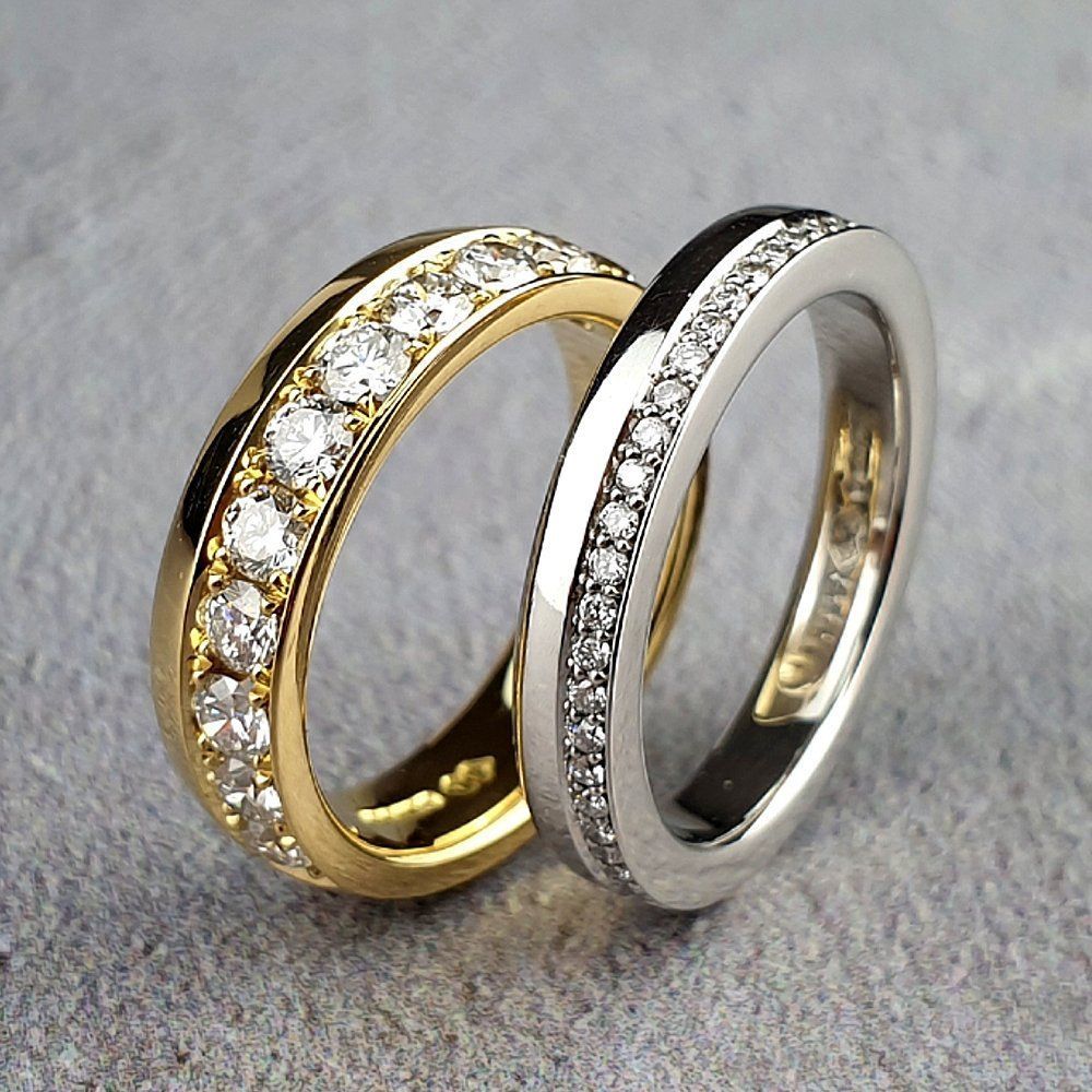 Custom made eternity rings