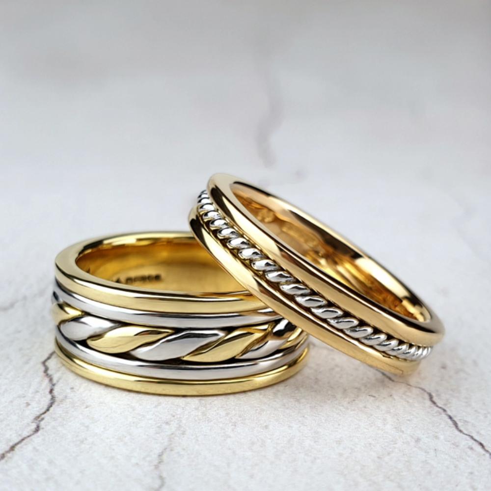 Banded rings with twisted details