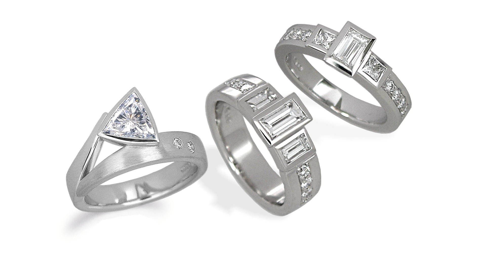 bespoke contemporary wedding rings