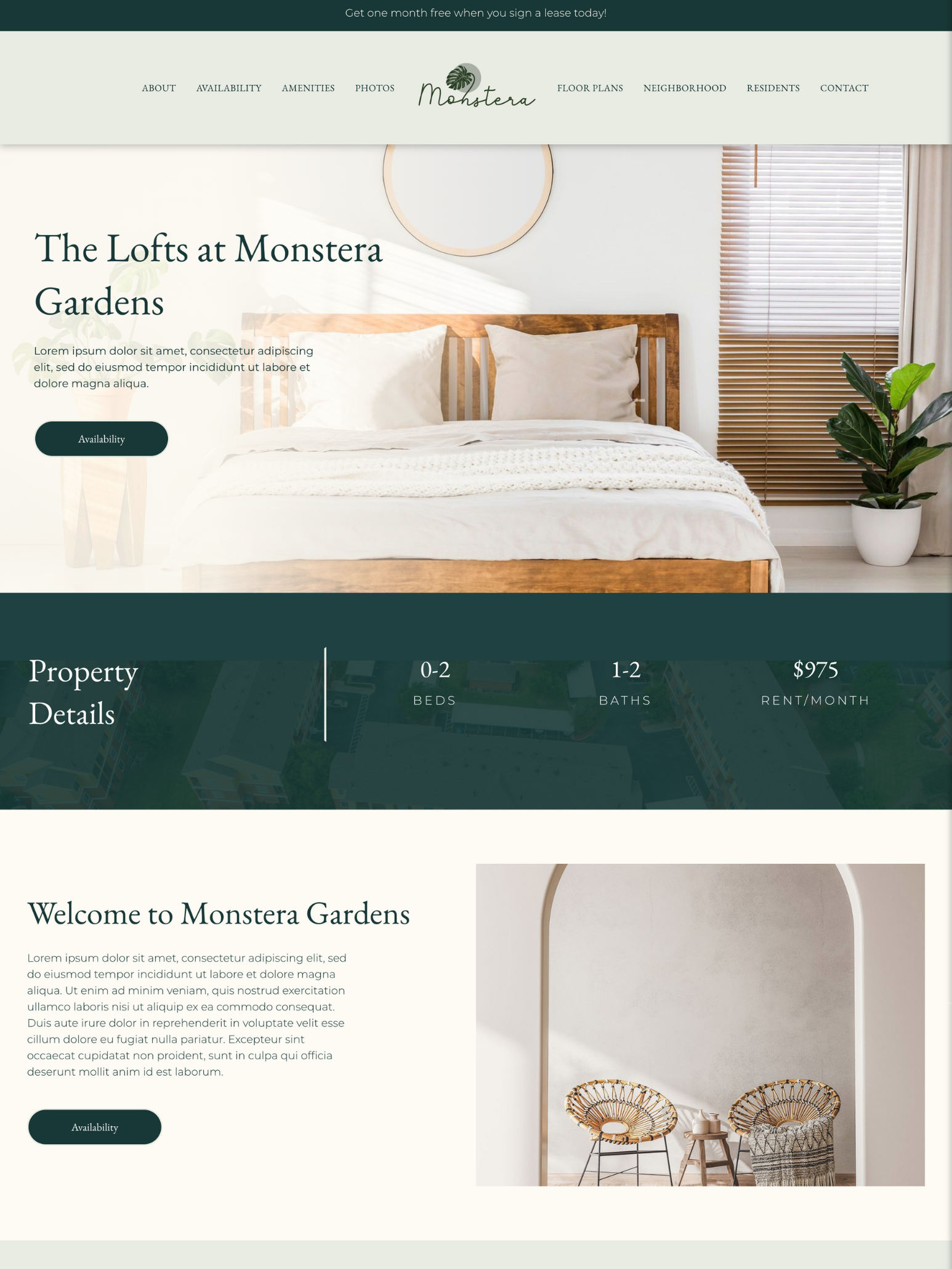 Appfolio's Monstera template